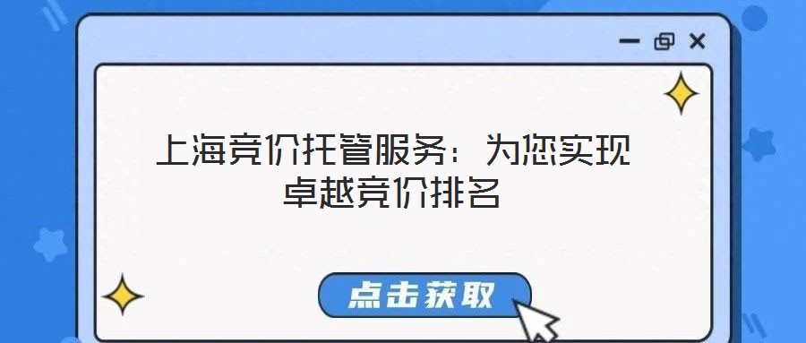 上海競價托管服務:為您實現卓越競價排名